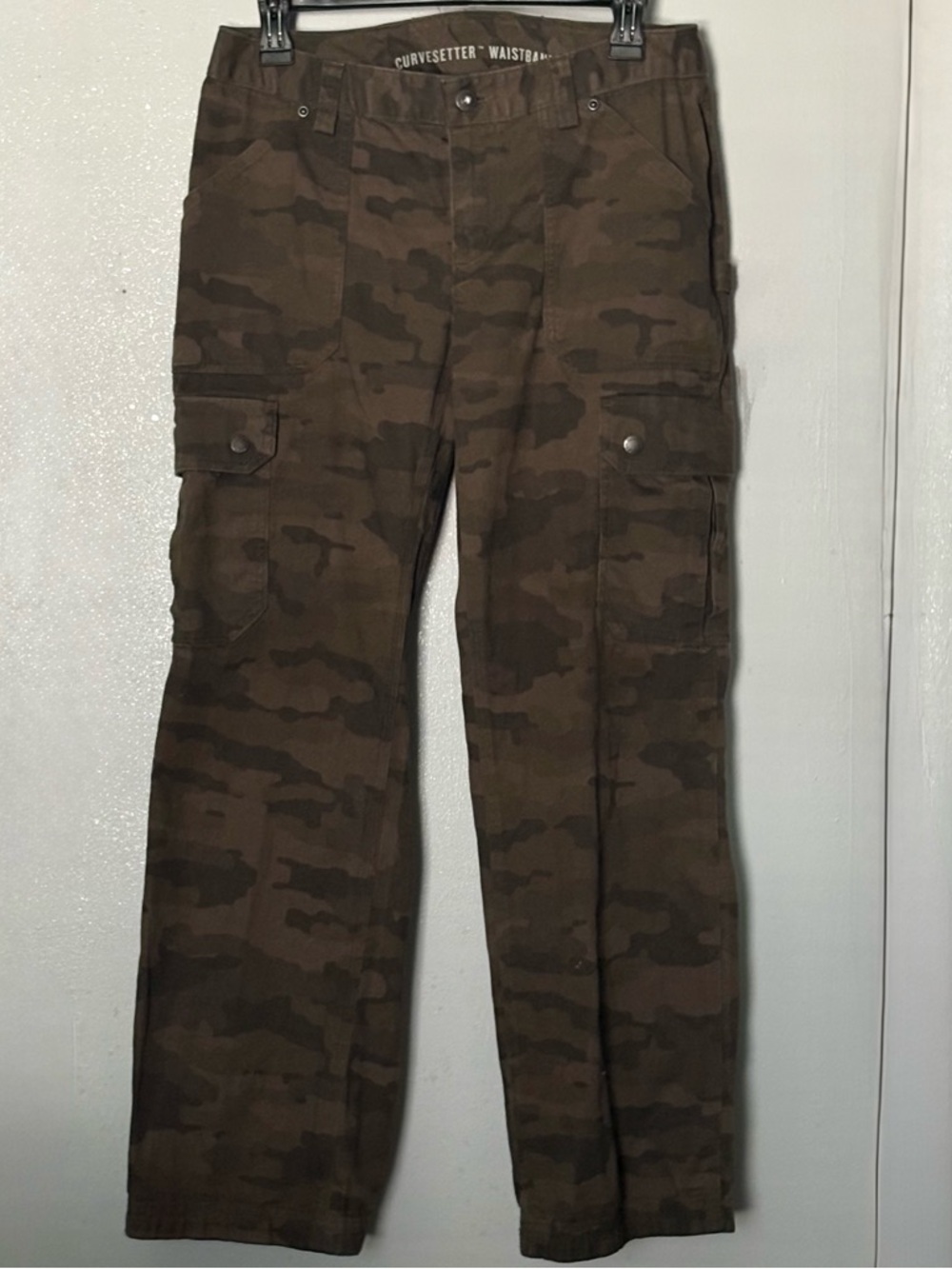 Duluth Trading Company Curvesetter Camo Duluthflex Cargo Pants 4/29